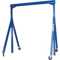 Adjustable Steel Gantry Crane, 10' L, 2000 lbs. (1 tons) Capacity LW302 | Meunier Outillage Industriel