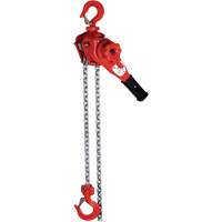 Palan &agrave; levier de s&eacute;rie Super VQ, Lev&eacute;e 5', Cabacit&eacute; 2200 lb (1,1 tonne), Chaîne en Alliage calibre 100 Meunier Outillage Industriel