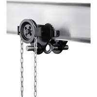 HTG Geared Clevis Trolley, 4409 lbs. (2 tons) Capacity, 2-39/64" - 8-43/64" Meunier Outillage Industriel