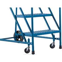 Escabeau roulant certifi&eacute; par la CSA, 5 marches, Largeur de la marche 22", Hauteur de la plateforme 46", Acier Meunier Outillage Industriel