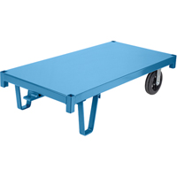 Specialized Platform Decks - Semi Live Skids, 48" L x 24" W, 2000 lbs. Capacity, Rubber Casters Meunier Outillage Industriel