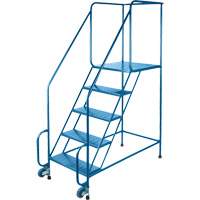 Tilt-N-Roll Ladders, Steel, 5 Steps, 22" Wide, 24" D x 47" H Top Step MD605 | Meunier Outillage Industriel