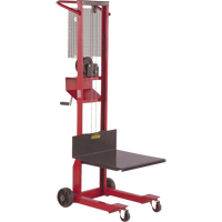 Platform Lift Stacker, Hand Winch Operated, 500 lbs Capacity, 54" Max Lift MF126 | Meunier Outillage Industriel