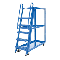 Chariot &agrave; cueillette, Acier, 21-7/8" la x 56-1/8" p, 3 tablettes, Capacit&eacute; 1000 lb Meunier Outillage Industriel