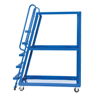 Chariot &agrave; cueillette, Acier, 21-7/8" la x 56-1/8" p, 3 tablettes, Capacit&eacute; 1000 lb Meunier Outillage Industriel