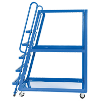 Chariot &agrave; cueillette, Acier, 27-7/8" la x 56-1/8" p, 3 tablettes, Capacit&eacute; 1000 lb Meunier Outillage Industriel