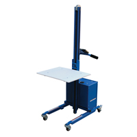 Quick Lift Platform Stacker, Electric Operated, 175 lbs. Capacity, 57" Max Lift Meunier Outillage Industriel