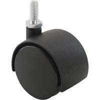 Twin Wheel Caster (300/400 Series), Swivel, 2" (51 mm) Dia., 75 lbs. (34 kg.) Capacity Meunier Outillage Industriel