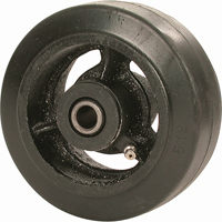 Mold-on Rubber Wheel, 4" (102 mm) Dia. x 2-1/2" (63.5 mm) W, 400 lbs. (181 kg.) Capacity Meunier Outillage Industriel