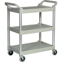 Chariot utilitaire &agrave; usage l&eacute;ger, 3 tiers, 19" x 38" x 34", Capacit&eacute; 200 lb Meunier Outillage Industriel