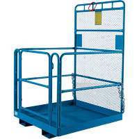Nacelle &eacute;l&eacute;vatrice pour travail en hauteur, 48" x 48" x 72" h, Capacit&eacute; de 1000 lb, Acier Meunier Outillage Industriel