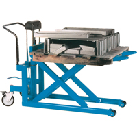 Hydraulic Skid Scissor Lift/Table, 42-1/2" L x 20-1/2" W, Steel, 2200 lbs. Capacity MA445 | Meunier Outillage Industriel