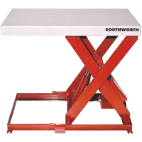 Scissor Lift Table, Steel, 36" L x 20" W, 550 lbs. Capacity MK810 | Meunier Outillage Industriel