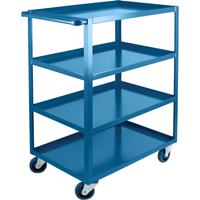 Chariots &agrave; tablettes robustes, 4 Tiers, 24" la x 48" h x 39" p, Capacit&eacute; 1200 lb Meunier Outillage Industriel