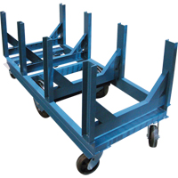 Bar Cradle Truck, 60" L x 28" W x 29" H, 5000 lbs. Capacity, Phenolic Wheels Meunier Outillage Industriel