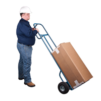 Deluxe Hi-Boy Hand Truck, P-Handle Handle, Steel, 72" Height, 700 lbs. Capacity Meunier Outillage Industriel