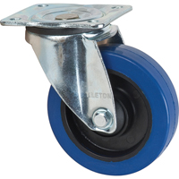 Blue Caster, Swivel, 5" (127 mm), Rubber, 400 lbs. (181 kg.) ML337 | Meunier Outillage Industriel