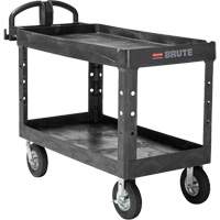 Heavy-Duty Utility Cart, 2 Tiers, 25-1/4" x 33-1/4" x 55", 750 lbs. Capacity ML455 | Meunier Outillage Industriel