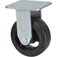 Roulette moul&eacute;, Fixe, 5" (127 mm), Caoutchouc, 440 lb (199 kg) Meunier Outillage Industriel