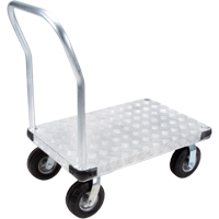 Aluminum Platform Truck, 24" W x 36" L, 1100 lbs. Cap., Flat Free Wheels Meunier Outillage Industriel