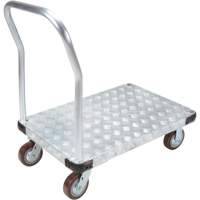 Aluminum Platform Truck, 24" W x 36" L, 3400 lbs. Cap., Polyurethane Wheels Meunier Outillage Industriel