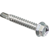 Self Drill Hex Washer, 1" x 10" L, Zinc Plated Meunier Outillage Industriel