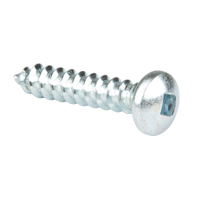 Tapping Screw Pan Head, #14 x 1-1/4" L, Zinc Plated Meunier Outillage Industriel