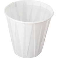 Pleated Cup, Paper, 5 oz., White MMT414 | Meunier Outillage Industriel
