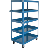 Chariots &agrave; tablette, 5 Tiers, 18" la x 61" h x 30" p, Capacit&eacute; 900 lb Meunier Outillage Industriel