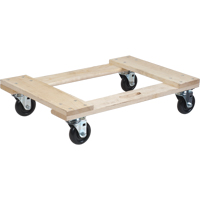 Socle roulant en bois dur, Roues en Polyol&eacute;fine, Capacit&eacute; de 900 lb, 18" la x 24" p x 7" h Meunier Outillage Industriel