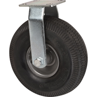 Roulettes de rechange pour chariots &agrave; plateforme robustes, Fixe, 10" (254 mm), Pneumatique, 400 lb (181 kg) Meunier Outillage Industriel