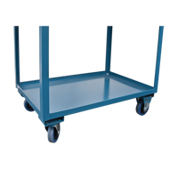 Chariots de service &agrave; bordure profonde, 2 Tiers, 24" la x 47" h x 36" p, Capacit&eacute; 1200 lb Meunier Outillage Industriel