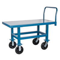 Elevated Platform Trucks, 48" L x 24" W, 2000 lbs. Capacity, Nylon Casters Meunier Outillage Industriel