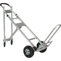Three-Position Spartan III Convertible Hand Truck, Aluminum, 750 lbs. Capacity Meunier Outillage Industriel