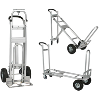 Three-Position Spartan III Convertible Hand Truck, Aluminum, 750 lbs. Capacity Meunier Outillage Industriel