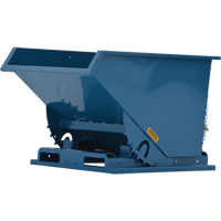 Self-Dumping Hopper, Steel, 1-1/2 cu.yd., Blue MN960 | Meunier Outillage Industriel