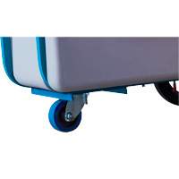 Chariot basculeur en acier, Poly&eacute;thyl&egrave;ne, 0,625 vg³, Capacit&eacute; de charge de 850 lb Meunier Outillage Industriel