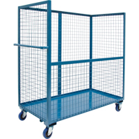 Wire Mesh Stock Truck, Steel, 24" x 55" x 36", 1200 lbs. Capacity Meunier Outillage Industriel