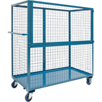 Wire Mesh Stock Truck, Steel, 24" x 55" x 36", 1200 lbs. Capacity Meunier Outillage Industriel