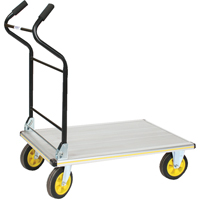 Folding Ergo-Handle Platform Truck, Aluminum, 660 lbs., 35-1/2" L x 24" W, 41" High Meunier Outillage Industriel