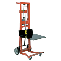 Platform Lift Stacker, Hand Winch Operated, 750 lbs. Capacity, 40" Max Lift Meunier Outillage Industriel