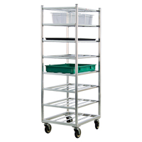 Shelf Cart, 8 Tiers, 20-7/8" W x 67" H x 27" D, 600 lbs. Capacity Meunier Outillage Industriel