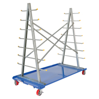 A-Frame Bar & Pipe Cart, Steel, 36-3/4" W x 73-3/4" D x 72-1/2" H, 2000 lbs. Capacity Meunier Outillage Industriel
