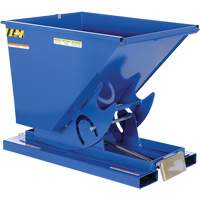 Self-Dumping Hopper, Steel, 1/2 cu.yd., Blue MO920 | Meunier Outillage Industriel