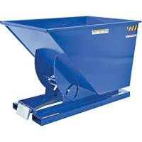 Self-Dumping Hopper, Steel, 1 cu.yd., Blue MO922 | Meunier Outillage Industriel