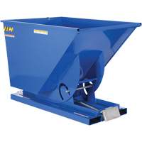 Self-Dumping Hopper, Steel, 1-1/2 cu.yd., Blue MO923 | Meunier Outillage Industriel