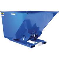 Self-Dumping Hopper, Steel, 2-1/2 cu.yd., Blue MO925 | Meunier Outillage Industriel
