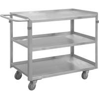 Industrial Grade Shelf Cart, 3 Tiers, 16-3/4" W x 34" H x 30-7/16" D, 600 lbs. Capacity MO983 | Meunier Outillage Industriel