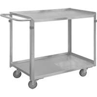Industrial Grade Shelf Cart, 2 Tiers, 16-3/4" W x 34" H x 36-7/16" D, 600 lbs. Capacity MO985 | Meunier Outillage Industriel