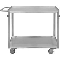 Industrial Grade Shelf Cart, 2 Tiers, 22-1/2" W x 34" H x 42-7/16" D, 600 lbs. Capacity MO988 | Meunier Outillage Industriel